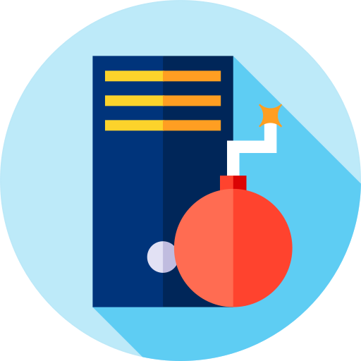 Cyber attack icon