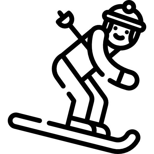 Горнолыжный спорт иконка