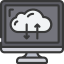 Cloud uploading Symbol 64x64