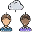 Cloud sharing icon 64x64