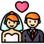 Wedding couple biểu tượng 64x64