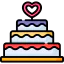 Wedding cake icon 64x64