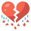 Broken heart icon 64x64