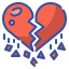 Broken heart icon 64x64