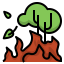 Лесной пожар иконка 64x64