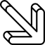 Diagonal arrow Symbol 64x64