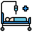 Hospital bed icon 64x64