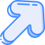 Diagonal arrow icon 64x64