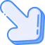 Diagonal arrow icon 64x64
