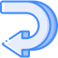 Curved arrow icon 64x64