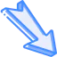 Diagonal arrow icon 64x64