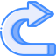 Curved arrow icon 64x64
