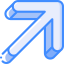 Diagonal arrow ícone 64x64
