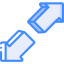Diagonal arrow ícone 64x64