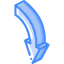 Down arrow ícone 64x64