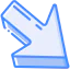 Diagonal arrow ícone 64x64