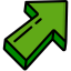 Diagonal arrow icon 64x64