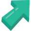 Diagonal arrow アイコン 64x64