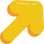 Diagonal arrow アイコン 64x64