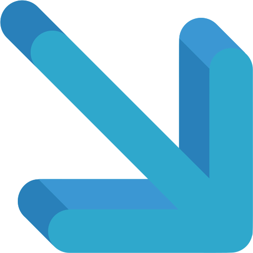 Diagonal arrow ícone