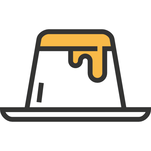 Creme caramel icon