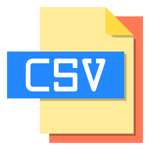 Csv file ícono