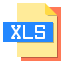 Xls file format Ikona 64x64