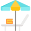 Beach umbrella icon 64x64