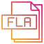 Fla file 图标 64x64