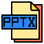 Pptx file 图标 64x64