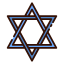 Star of david icon 64x64