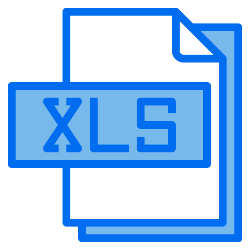 Xls file format Ikona