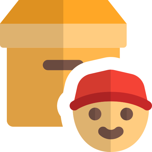 Delivery boy icon