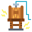 Electric chair icon 64x64