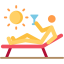 Sunbathing icon 64x64