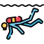 Scuba diving icon 64x64