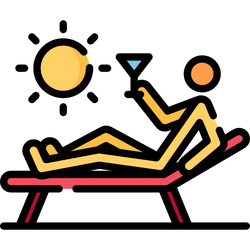 Sunbathing icon