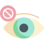 Closed eyes icon 64x64