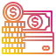 Coin stacks icon 64x64