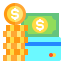 Coin stacks icon 64x64