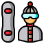 Snowboard icon 64x64