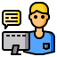 Work from home icon 64x64