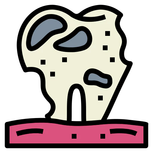 Broken tooth icon