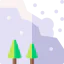 Snow avalanche icon 64x64