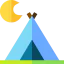 Camping tent icon 64x64
