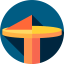 Sun clock icon 64x64