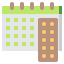 Contraceptive pills icon 64x64