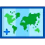 World map icon 64x64