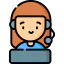 Call center agent icon 64x64