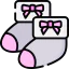 Baby socks icon 64x64